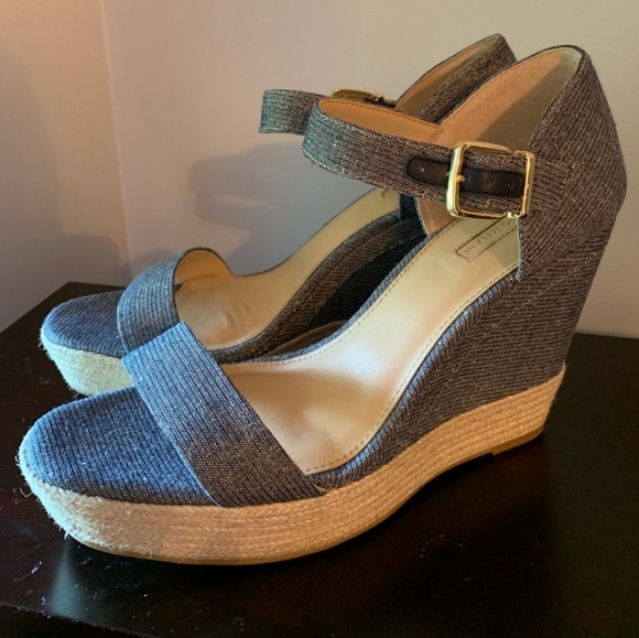 Denim Wedge Antonio's Melani Lauralyn  Size 7 - Picture 8 of 11